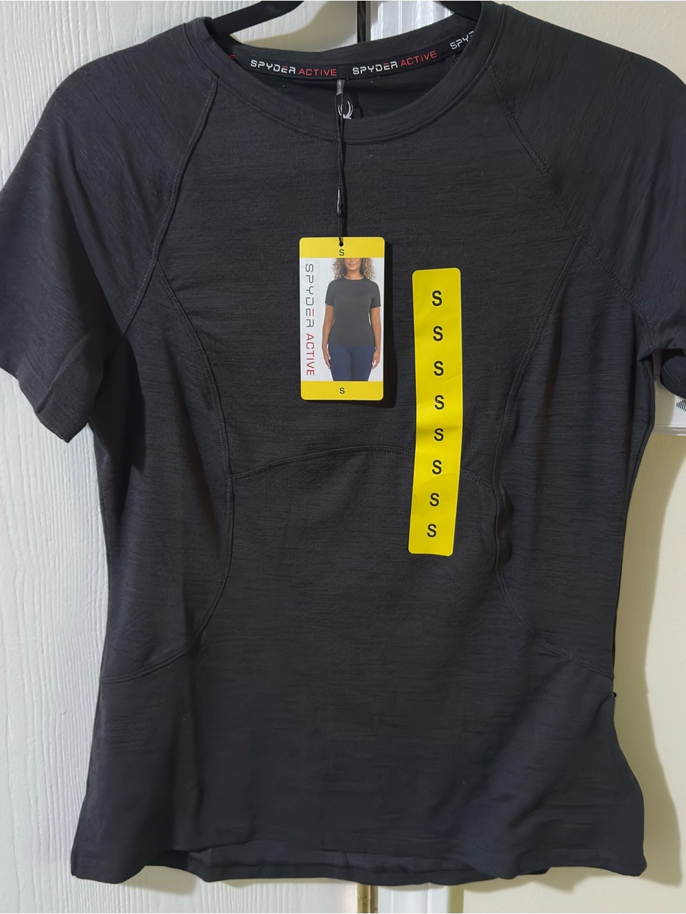 Spyder NWT Women's Black Short-Sleeve Active Top Size Small